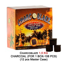 Charcoblaze 1.5kg Charcoal 108 Pcs
