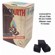 Cocourth Slow Burn Charcoal 48 Pcs Flats 36 Pcs Cubes