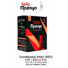 Coco Mazaya Smallred Charcoal Cubes 1 Box 24 Pcs 22mm