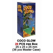 Coco Glow Slow Burn Charcoal 20 Pcs Per Box 25mm