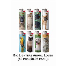 Bic Lighter Animal Loves