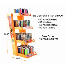 Bic Lighters 4 Tier Display