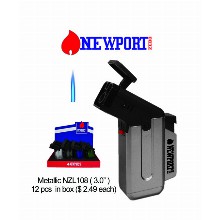 3.0 Inch Newport Metallic Nzl Torch Lighter