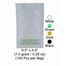 Zipped Bag 6 Inch X 4 Inch 7 Gram & 0.25 Oz