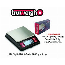 Truweigh Crimson Collapsible Bowl Digital Scale - 1000g x 0.1g - Red