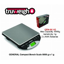 Truweight General Compact Bench Scale Gen 8k 1g