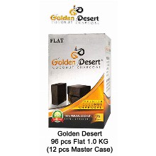 Golden Desert Charcoal Flats 1 Kg 96 Pcs
