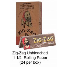 Zig Zag Unbleached 1 1 & 4 Rolling Paper