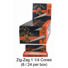 Zig Zag Unbleached 1 1 & 4 Cones