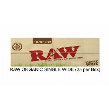 Raw Organic Single Wide Paper