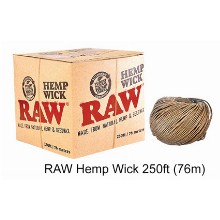 Raw Hemp Wick 250ft 76m