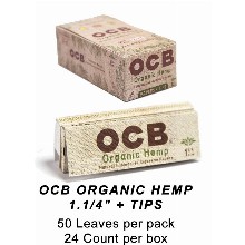 OCB Organic Hemp 1 1 & 4 Tips