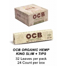 OCB Organic Hemp King Slim Tips