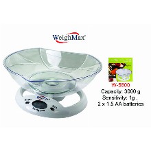 WeighMax Kitchen Scale With Large Bowl W 5800