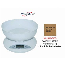 WeighMax Kitchen Scale With Large Bowl W 2810 5kg