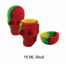 15 Ml Silicone Skull Jar Mixed Colors