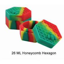 26 Ml Silicone Inch Honeycomb Hexagon Inch Jar Mixed Colors