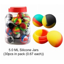 5 Ml Silicone Inchball Inch Jar Mixed Colors