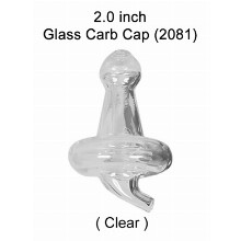 2 Inch Clear Glass Carb Cap