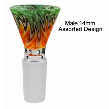 Orange Green Bowl Peace Male 14 mm