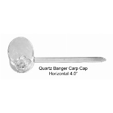 4 Inch Horizontal Quartz Banger Carp Cap