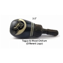 3 Inch Tagua And Wood Chillum