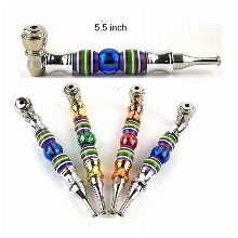 5.5 Inch Rainbow Metal Hand Pipe