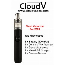 Cloudv Flash Vaporizer For Wax 420mah Battery