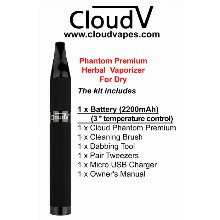 Cloudv Phantom Premium Herbal Vaporizer For Dry Herbs 2200mah