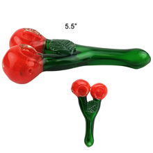 5.5 Inch Cherry Glass Hand Pipe