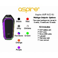 Aspire Avp Aio Kit Rainbow Color