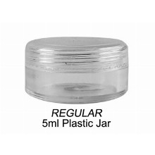 5ml Regular Clear Plastic Jar