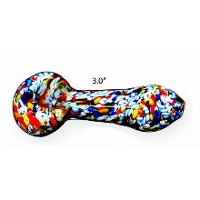 3 Inch Rainbow Glass Hand Pipe