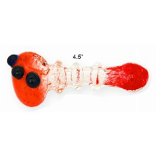 4.5 Inch Orange Lava Glass Hand Pipe