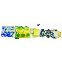 6 Inch Yellow And Blue Chillum