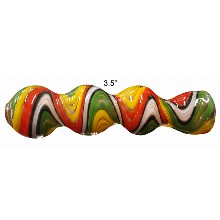 3.5 Inch Rasta Spiral Hand Pipe