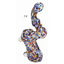 7.5 Inch Blue white Bubbler