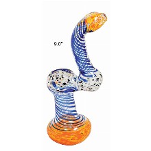 9 Inch Orange Bubbler