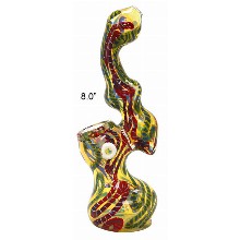 8 Inch Yellow red Bubbler