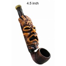 4.5 Inch Totem Wooden Pipe