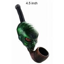 4.5 Inch Aliens Wooden Pipe