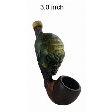 3 Inch Aliens Wooden Pipe