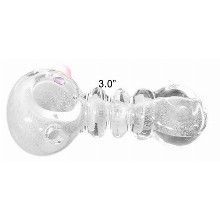 3 Inch White Glass Hand Pipe