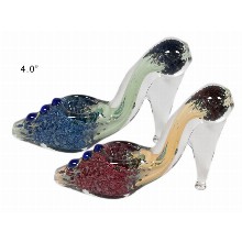 4 Inch Heels Glass Hand Pipe