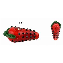 3.5 Strawberry Glass Hand Pipe