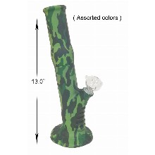 13 Inch 2 Piece Silicone Straight Shooter Camo Colors