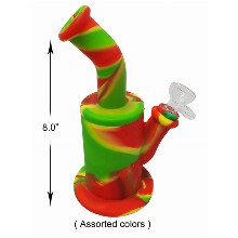 8.0 Inch Colorful Silicone Water Pipe