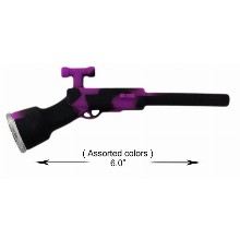 6.0 Inch Black purple Gun Silicone Hand Pipe