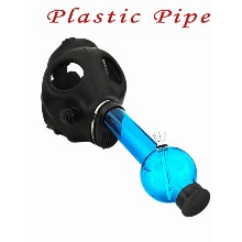Gas Mask Blue Water Pipe Bong