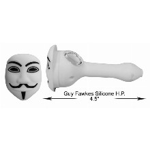 4.5 Inch Guy Fawkes Silicone Hand Pipe